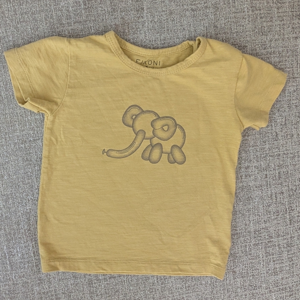Fixoni yellow elephant balloon shirt